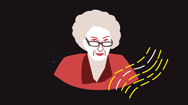 Animation of Margaret Atwood