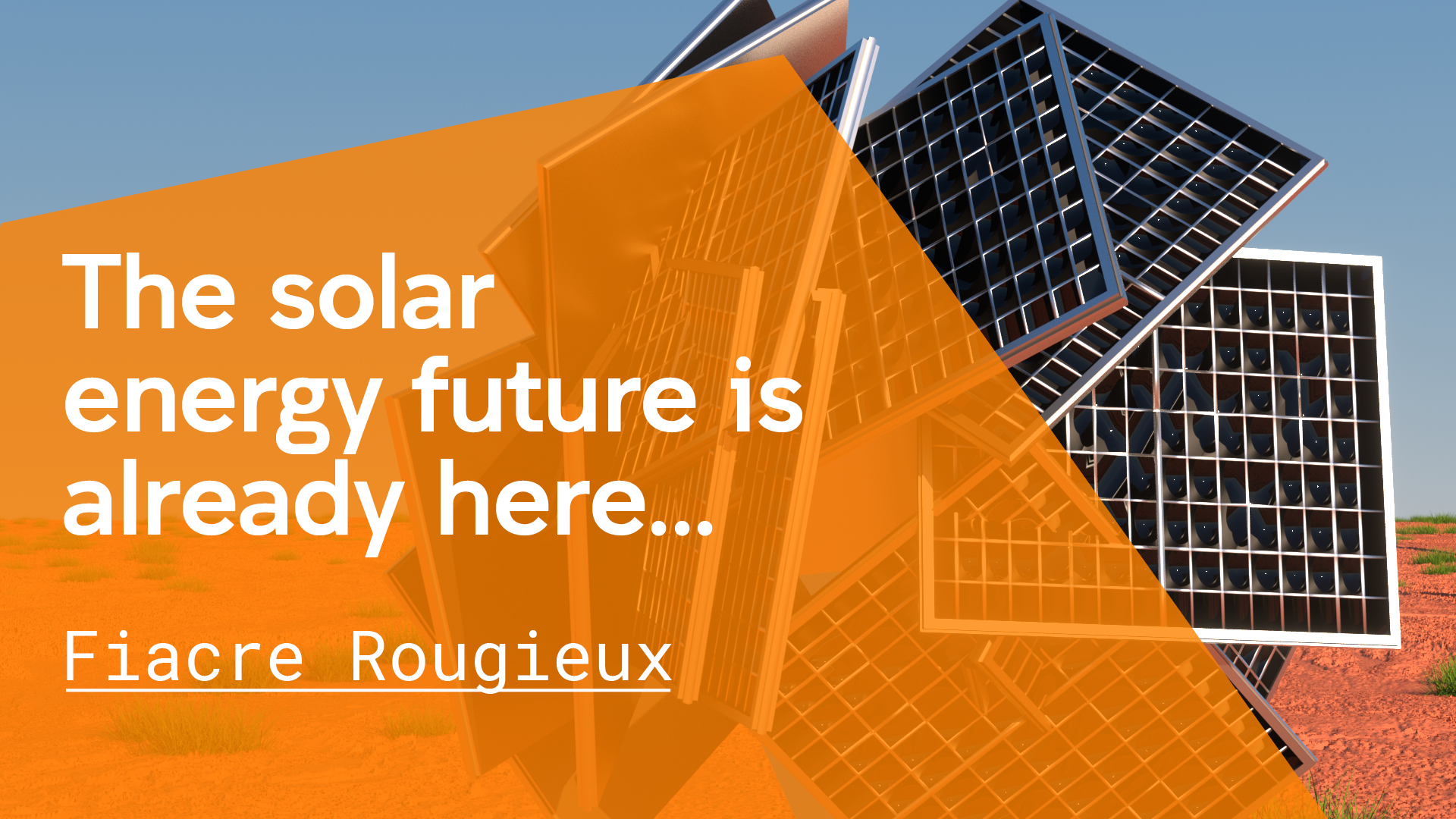 Australian landscape with solar panels