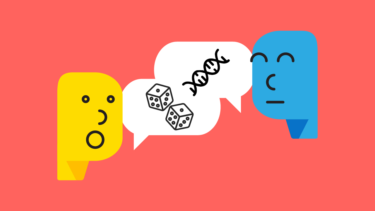 cartoon heads talking to each other