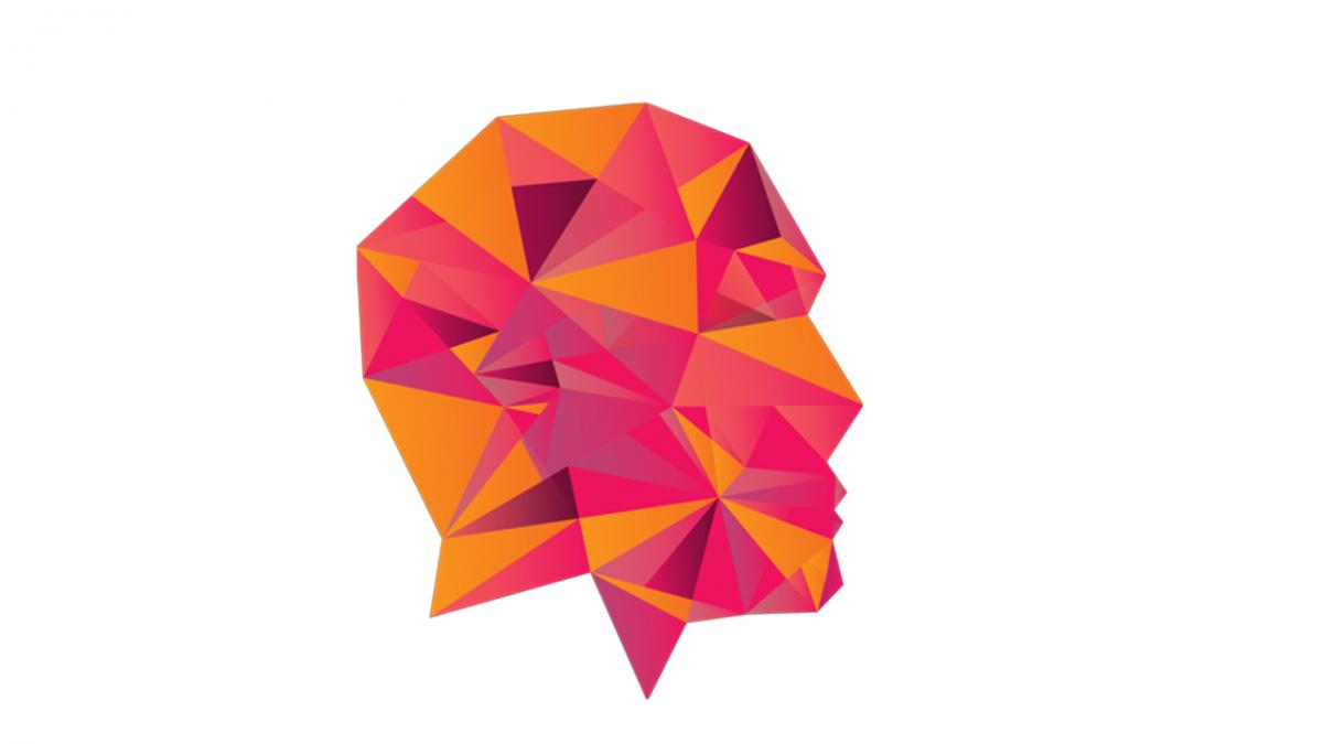 graphic image of red and orange head