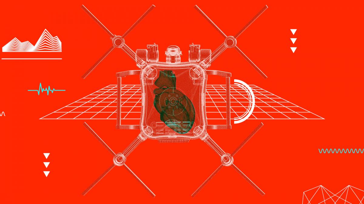 Robot drone graphic