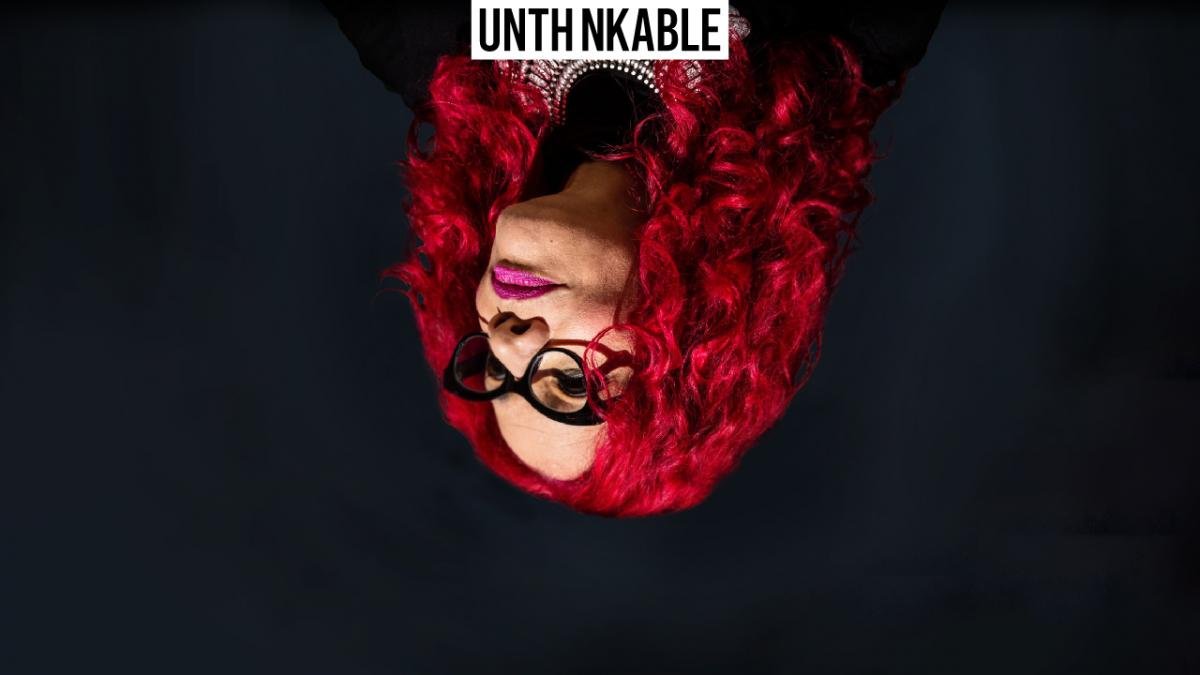 Mona Eltahawy portrait unthinkably upside down