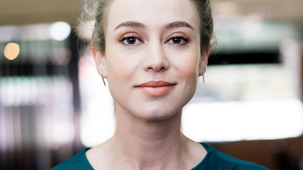 head shot of a young women